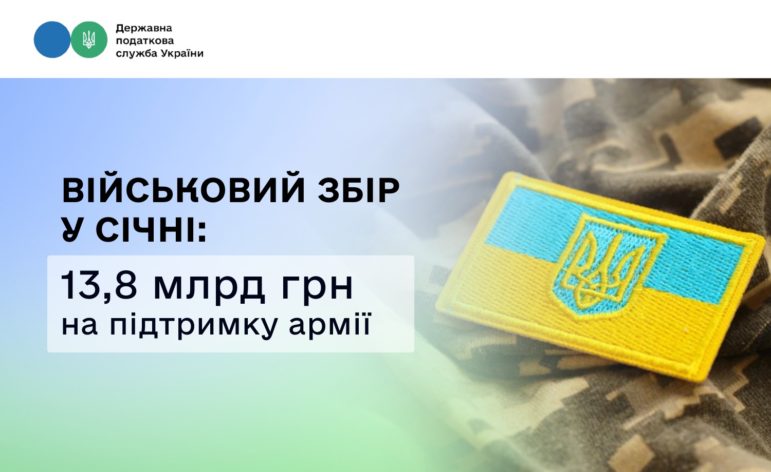 Військовий збір у січні: українці перерахували 13,8 млрд грн на підтримку армії