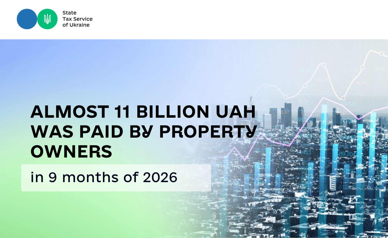 Almost 11 billion UAH was paid by property owners in 9 months of 2026
