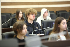 Specialists of the State Tax Service spoke to students about the tax system and invited them to become a part of the tax team . Фото № 6/5