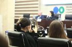 Specialists of the State Tax Service spoke to students about the tax system and invited them to become a part of the tax team . Фото № 7/6