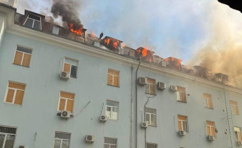 Building of Main Directorate of the State Tax Service in Kherson region was damaged due to the enemy attack