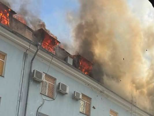 Building of Main Directorate of the State Tax Service in Kherson region was damaged due to the enemy attack. Фото № 1/0
